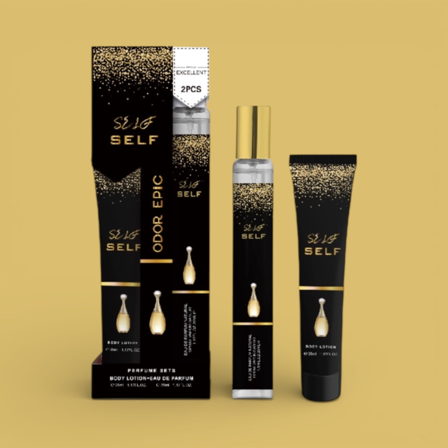 12PCS DISPLAY SELF SELF PERFUME & BODY LOTION SET T35-14