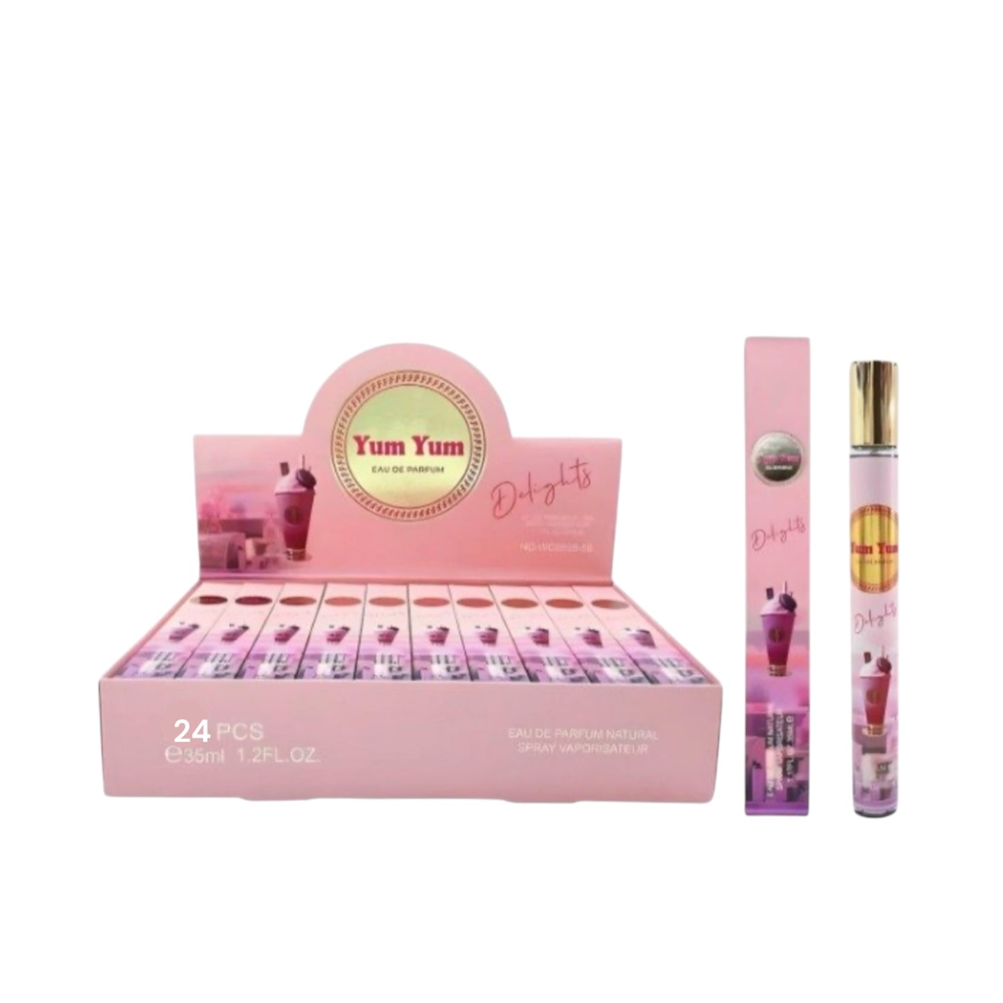 24PCS DISPLAY SIYIPING PINK YUM YUM PERFUME SYP-PF84