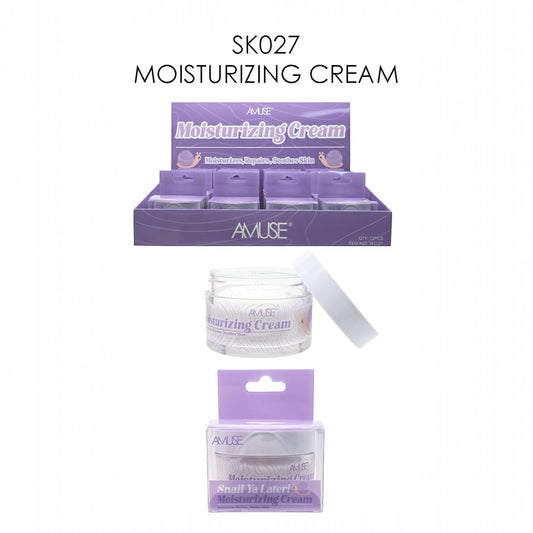 12PCS DISPLAY SNAIL MOISTURIZES ,REPAIRS ,SOOTHES SKIN SK027