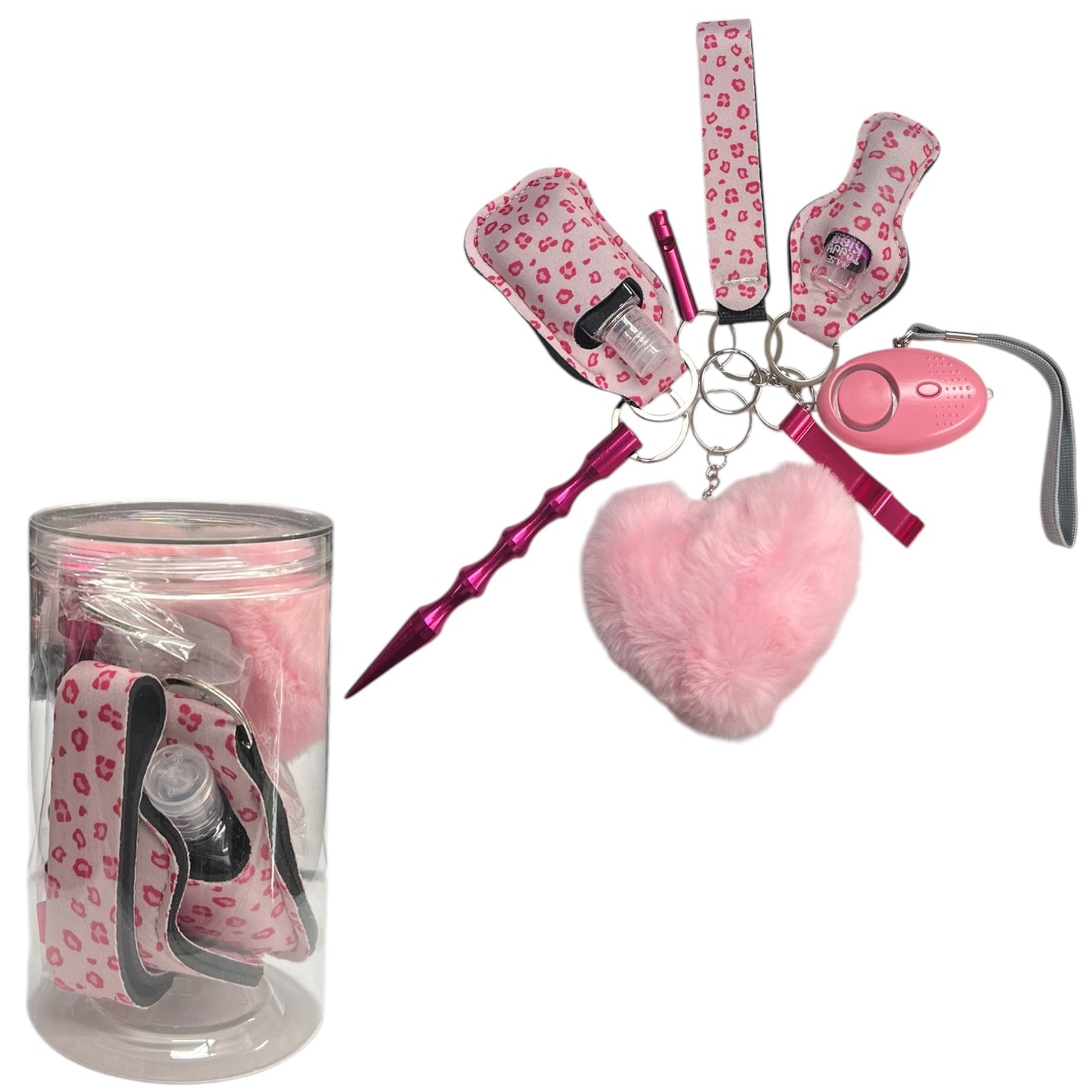 2PCS PINK CHEETAH SAFETY KIT 9 PCS #13