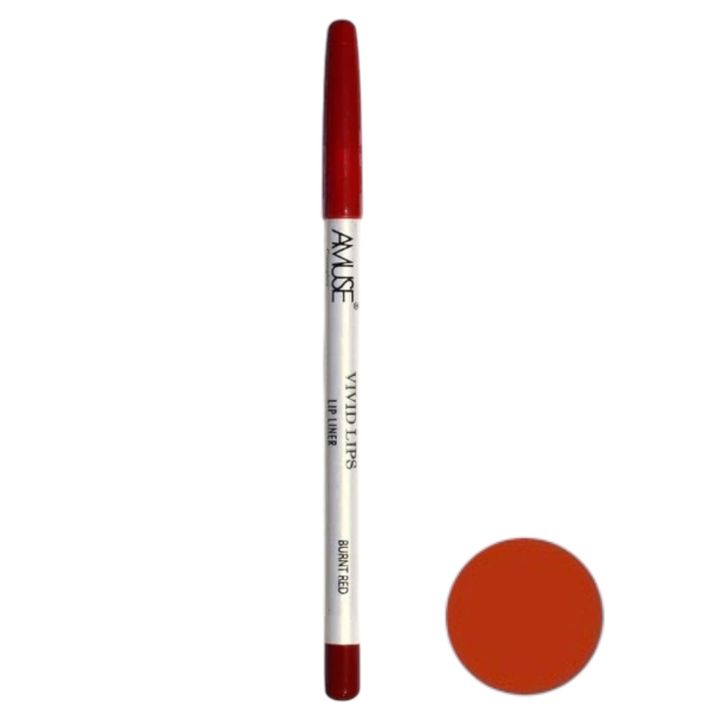 12PCS PACK AMUSE VIVID LIPS BURNT RED LIP LINER PN28-8