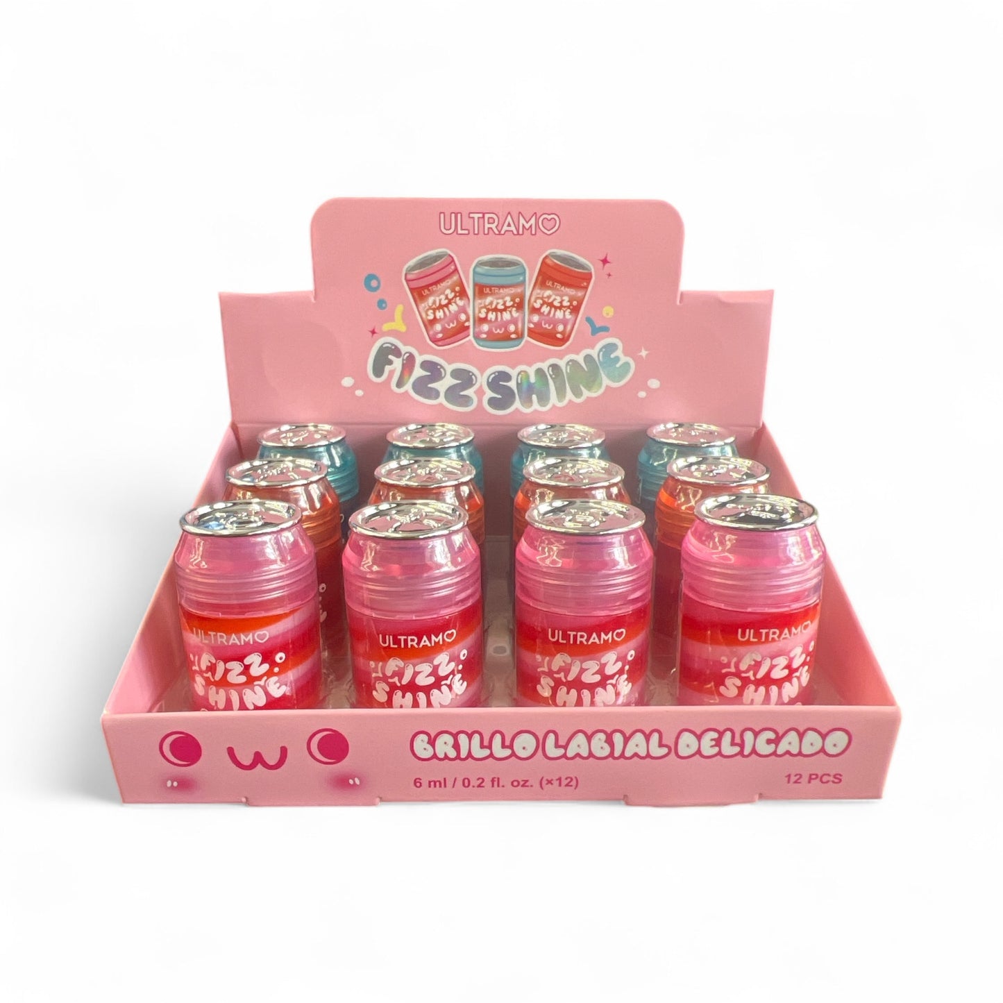 24PCS DISPLAY FIZZ SHINE BRILLO LABIAL FE010