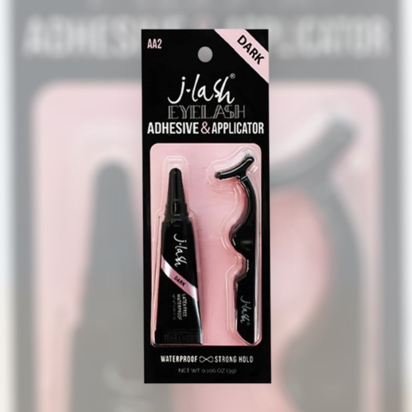 JLASH DARK EYELASH ADHESIVE & APPLICATOR 6 PCS