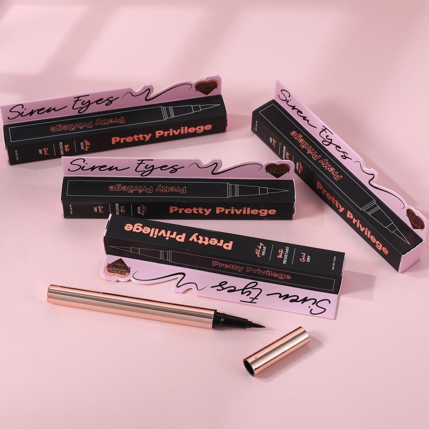 24PCS DISPLAY PRETTY PRIVILEGE SIREN EYES LIQUID EYELINER PLB1