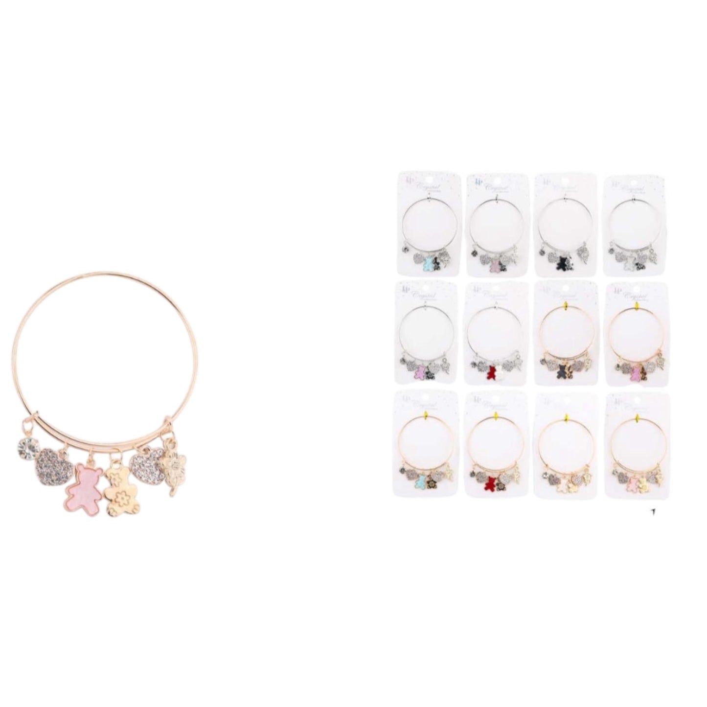 12PCS PACK BEAR CHARM PANDORA BRACELET MD1