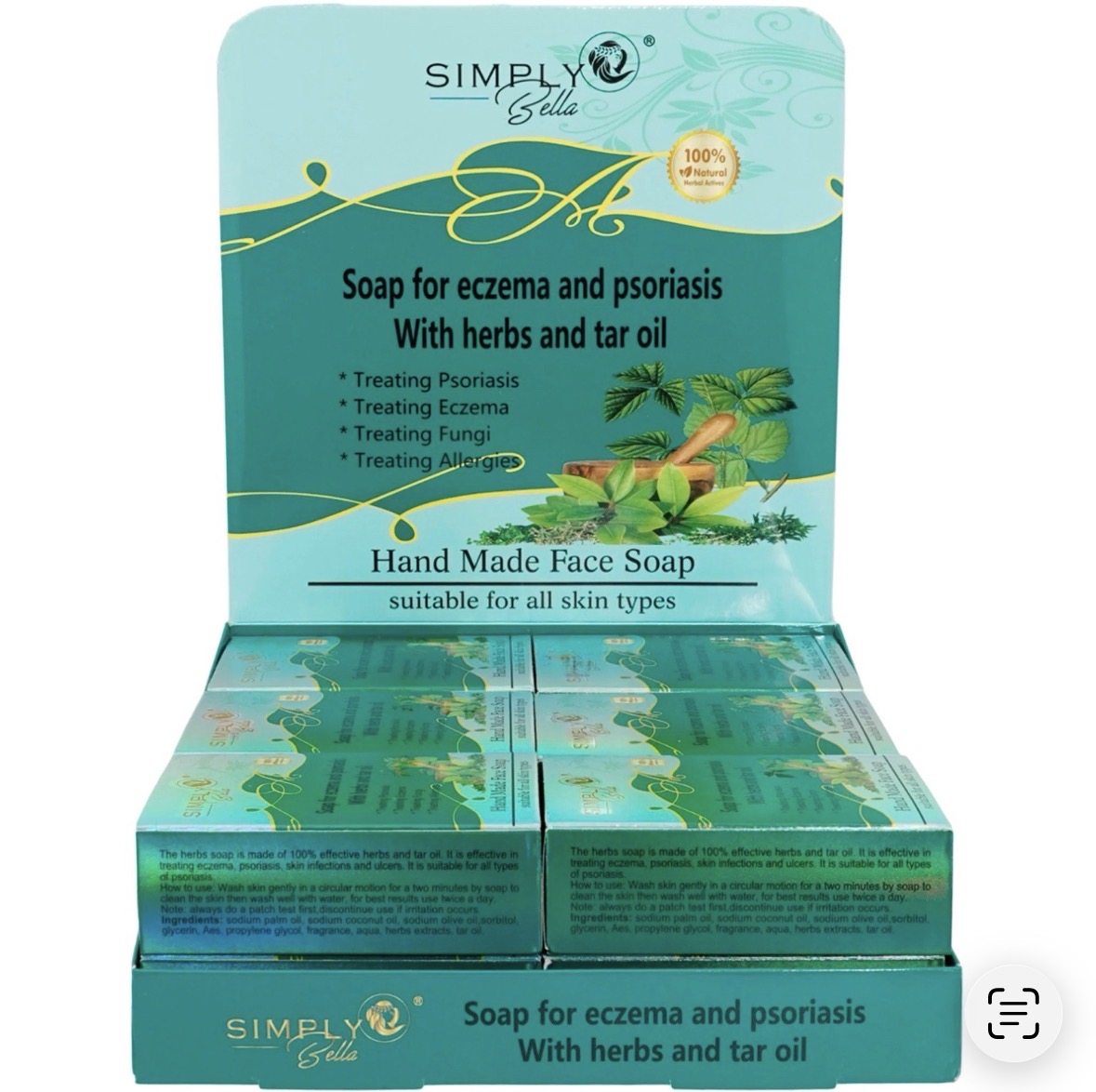 SimplyBella Eczema & Psoriasis With Herbs and Tar Oil