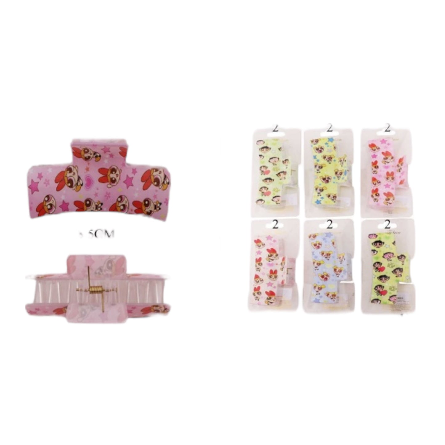 12PCS SUPER GIRLS HAIR CLIPS QTY-1174