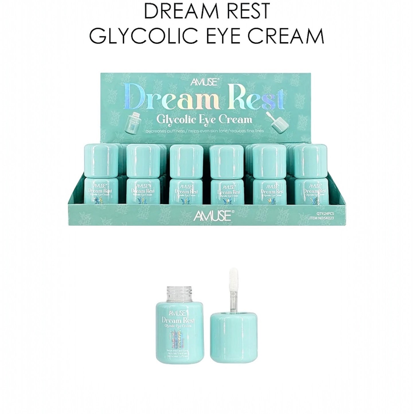 24PCS DISPLAY AMUSE DREAM REST GLYCOLIC EYE CREAM DISPLAY SK023