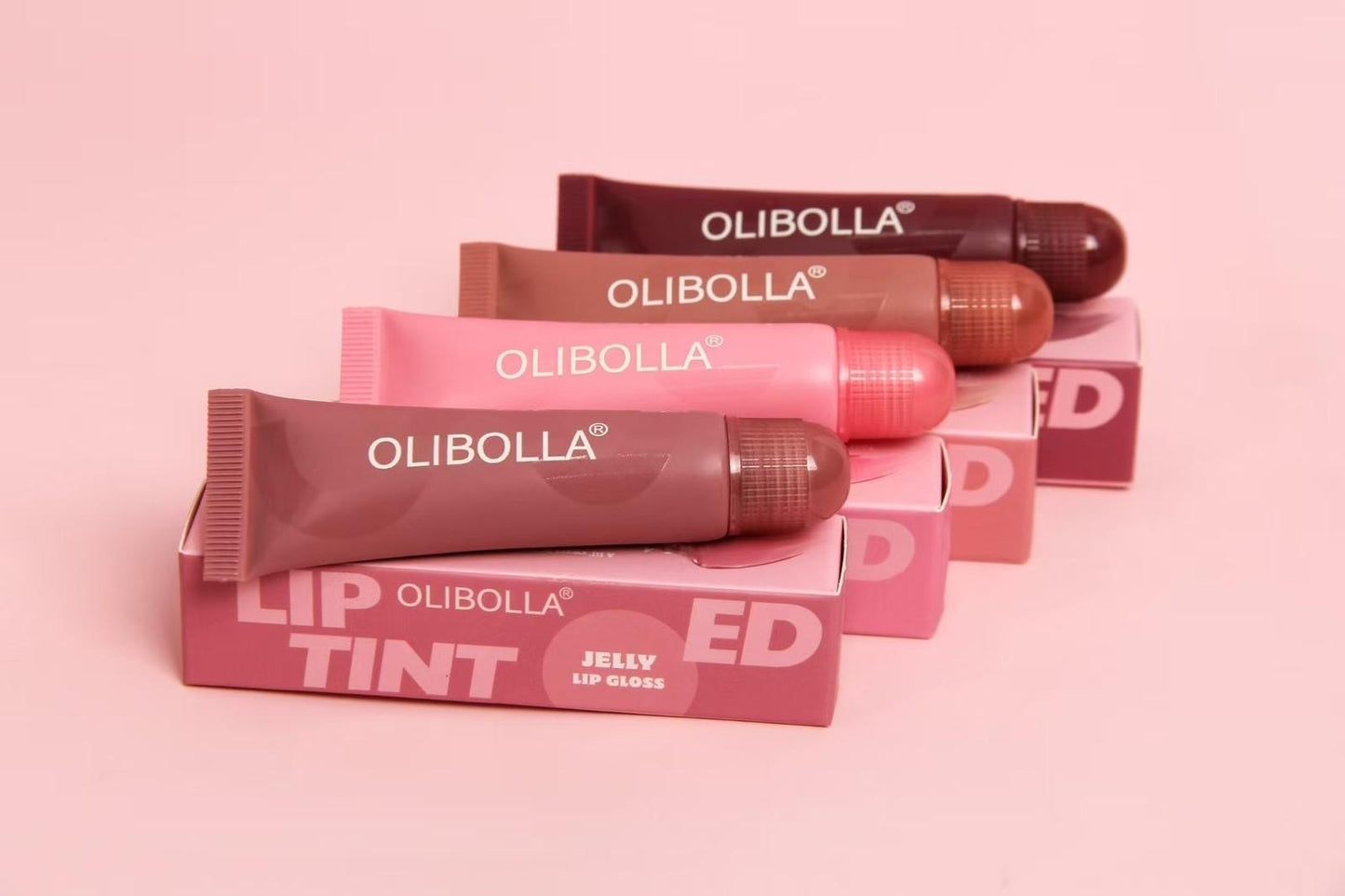 OLIBOLLA JELLY GLOSS TINTED LIP TREATMENT 48PCS DISPLAY LA-L216