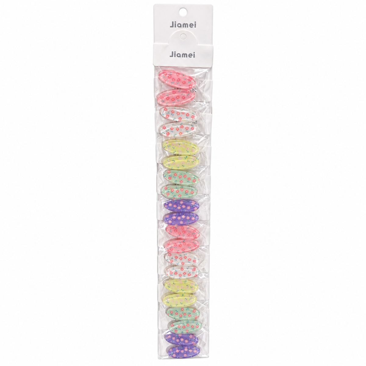 Mini Oval Flower Hair Clips