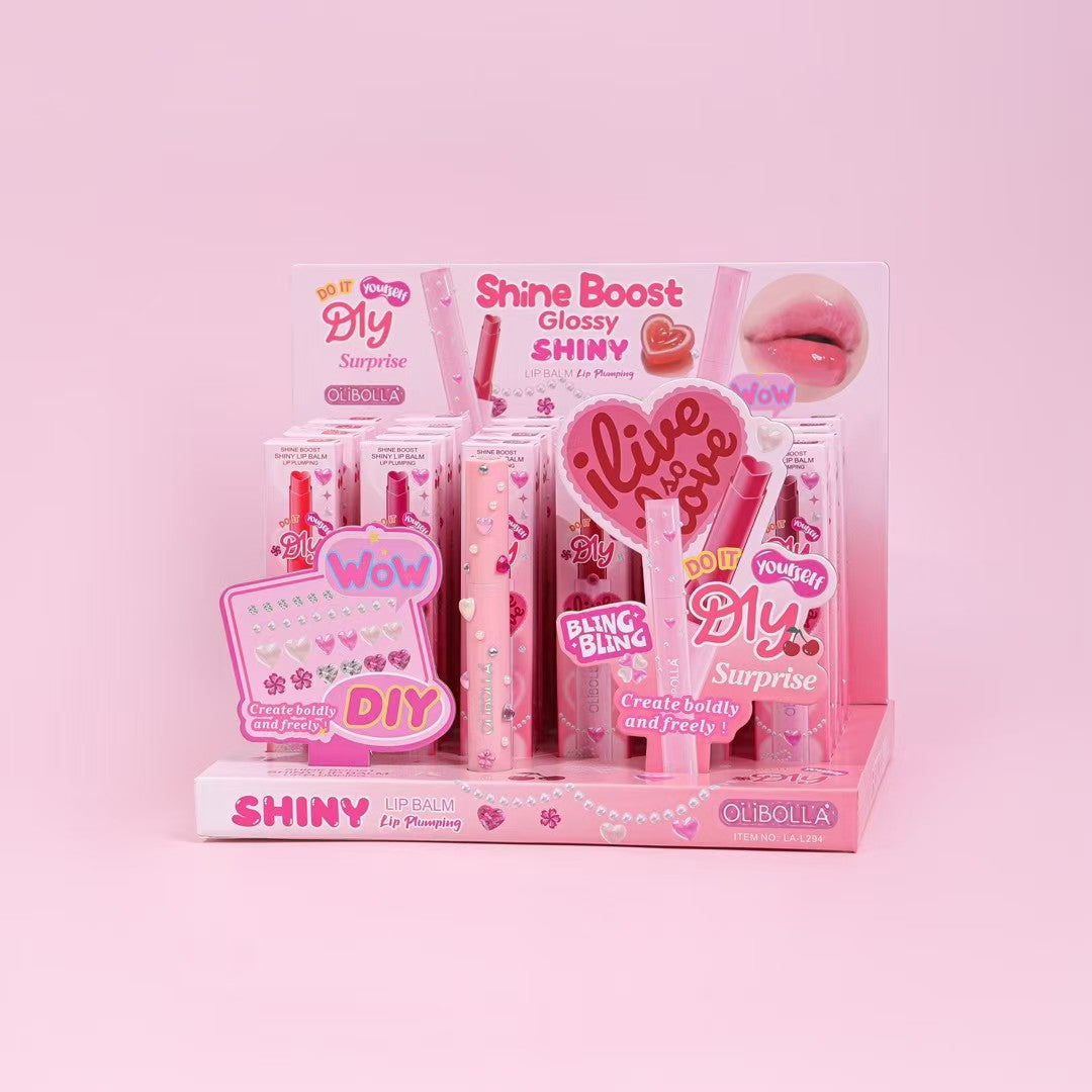 OLIBOLLA 24PCS DISPLAY DIY PLUMPING LIP BALM LA-L294