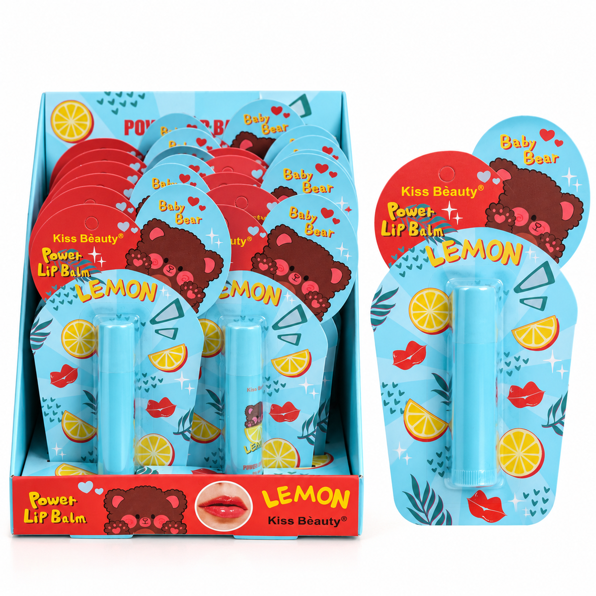 Kiss Beauty Baby Bear Lemon Lip Balm