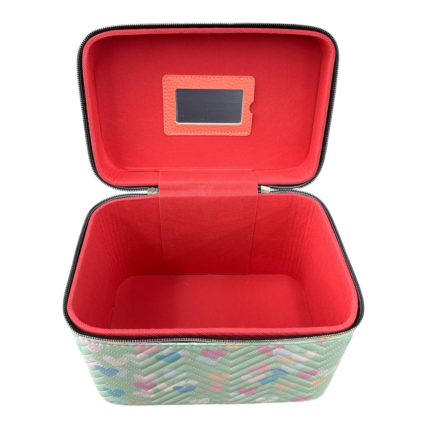 GREEN IN HEARTED 3PCS CARRY ON MAKEUP BOX