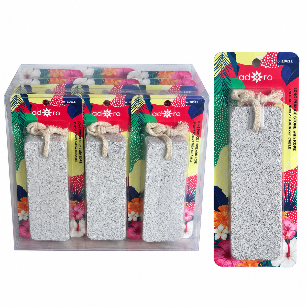 Adoro Long Pumice Stone W/ Rope