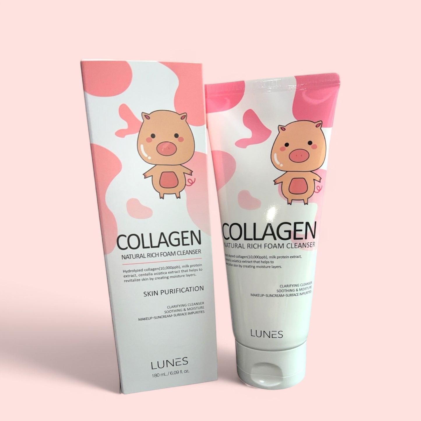 4PCS LUNES COLLAGEN RICH FOAM CLEANSER