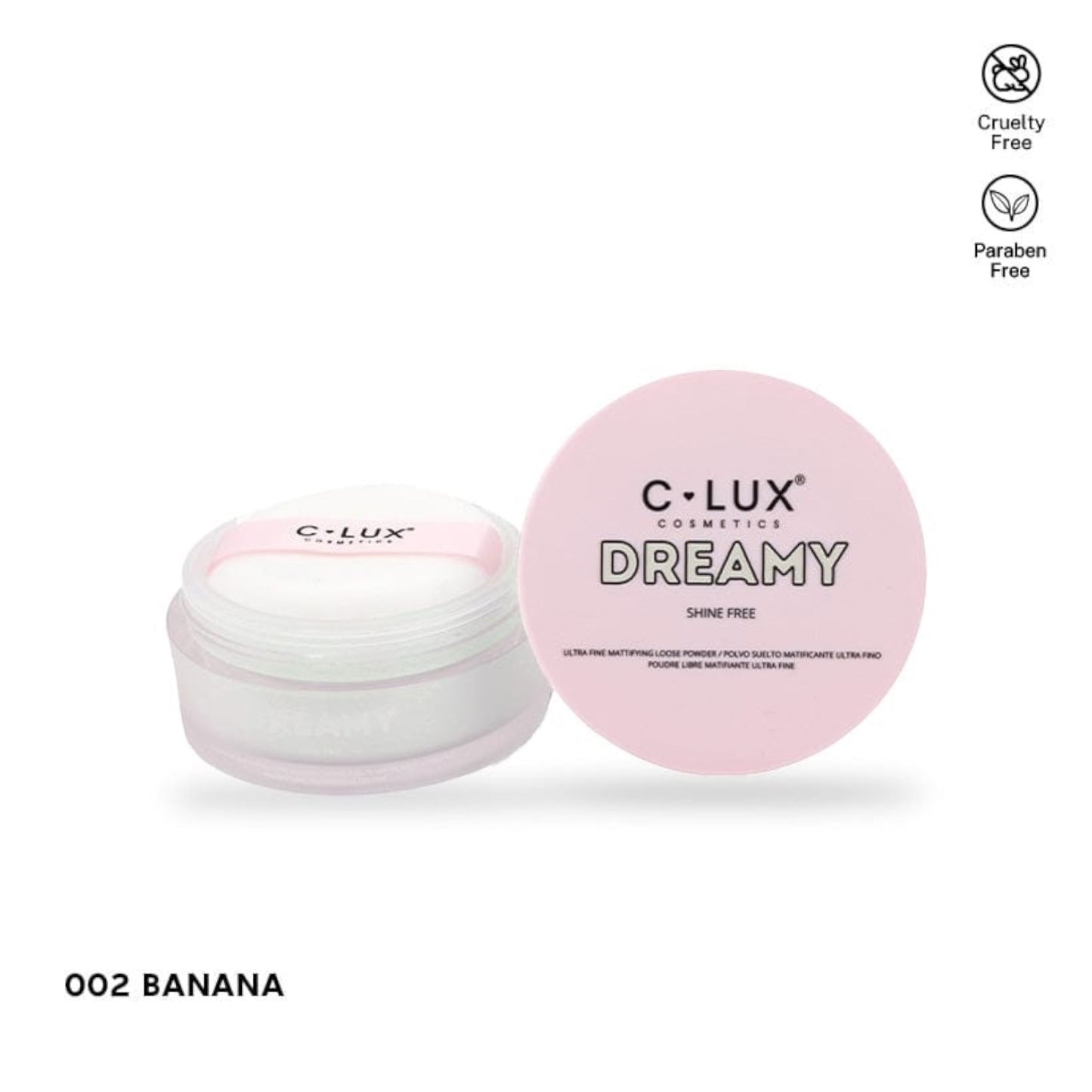 2PCS CLUX BANANA DREAMY LOOSE POWDER SHINE FREE 002