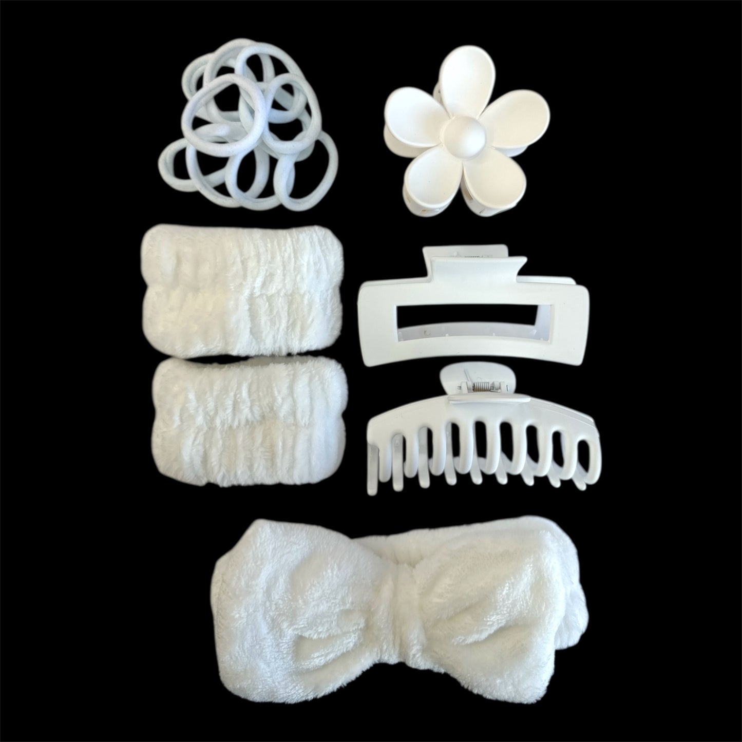 3PCS WHITE BEAUTY SPA SET