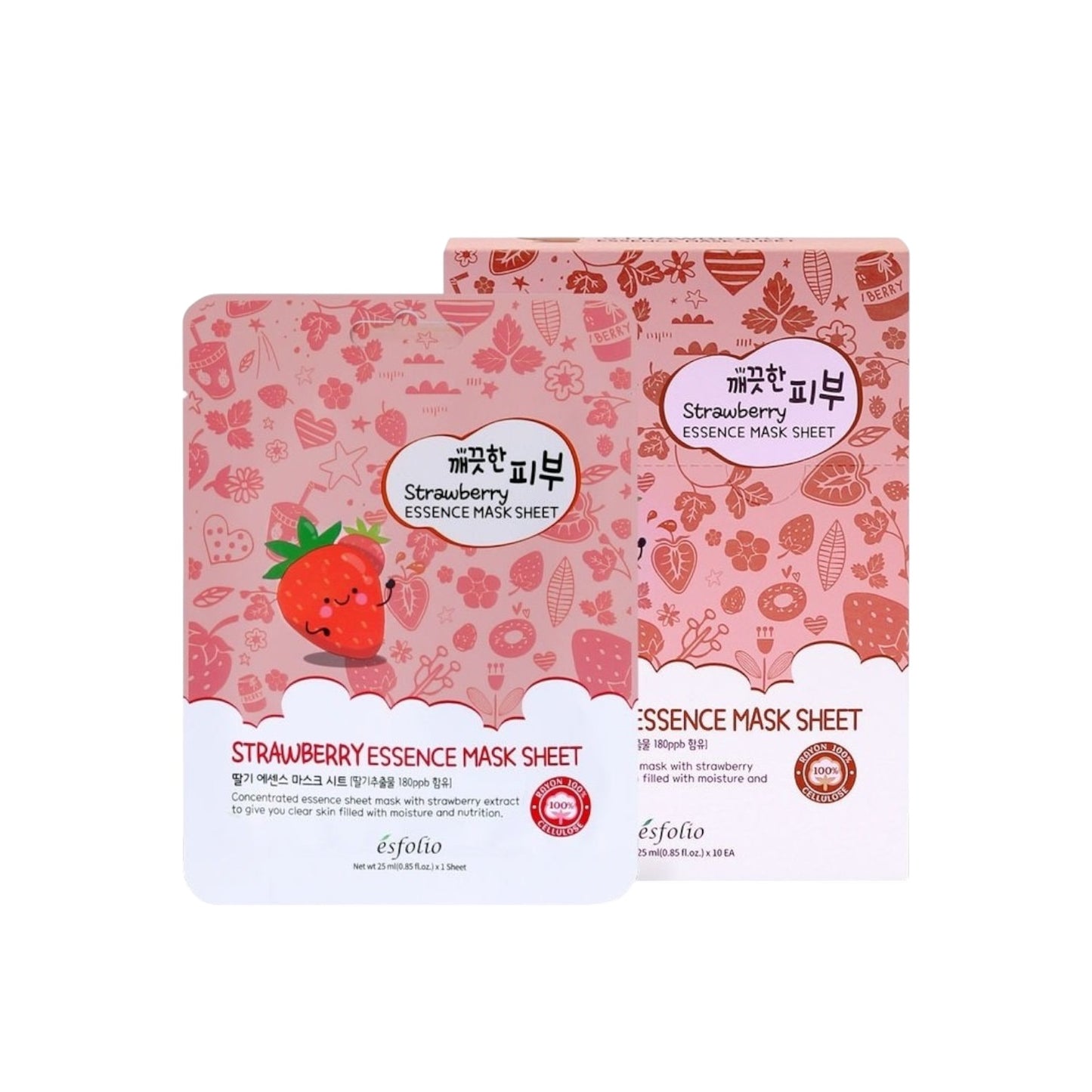 ESFOLIO STRAWBERRY ESSENCE MASK SHEET
