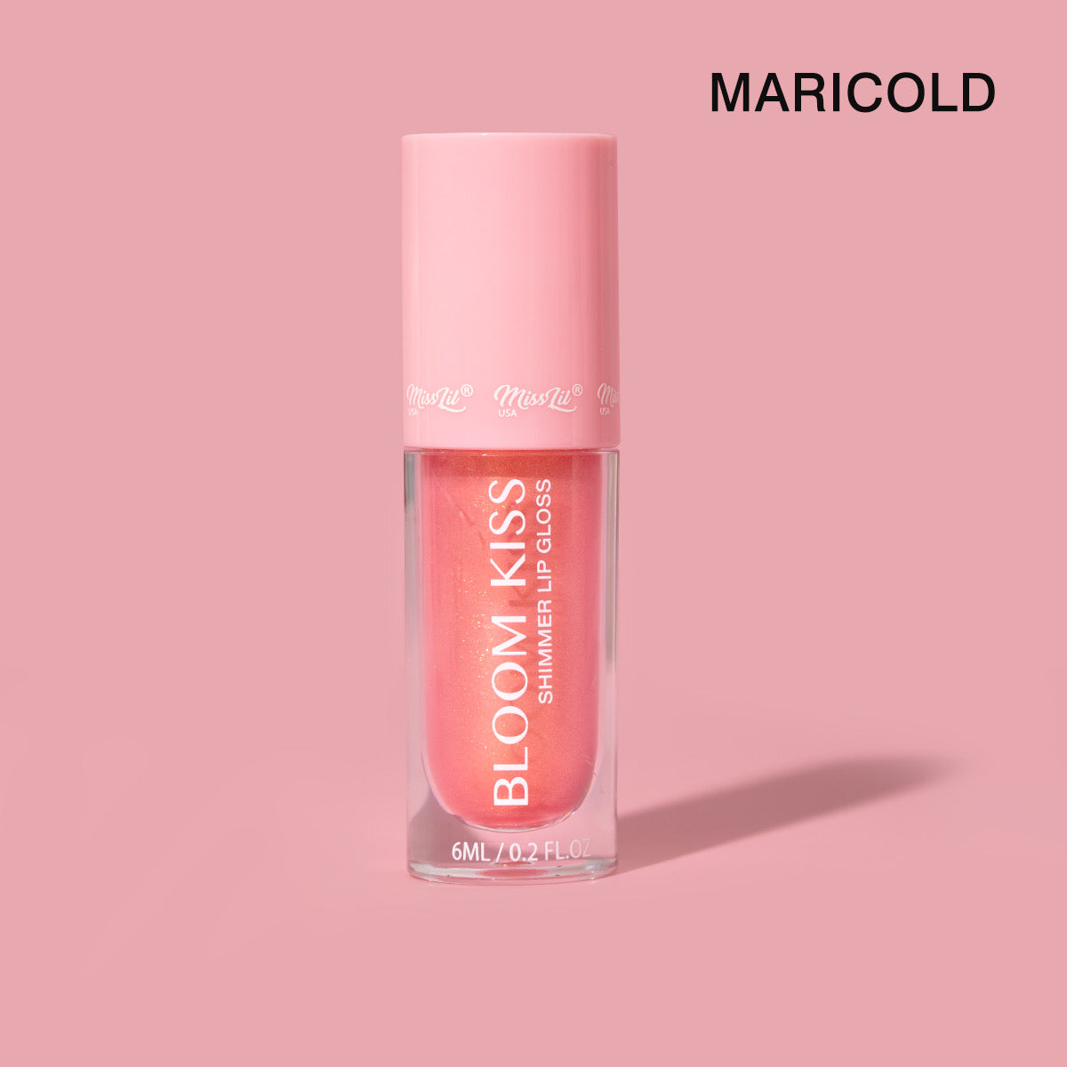 MISS LIL USA BLOOM KISS MARIGOLD SHIMMERS GLOSS 6 PCS