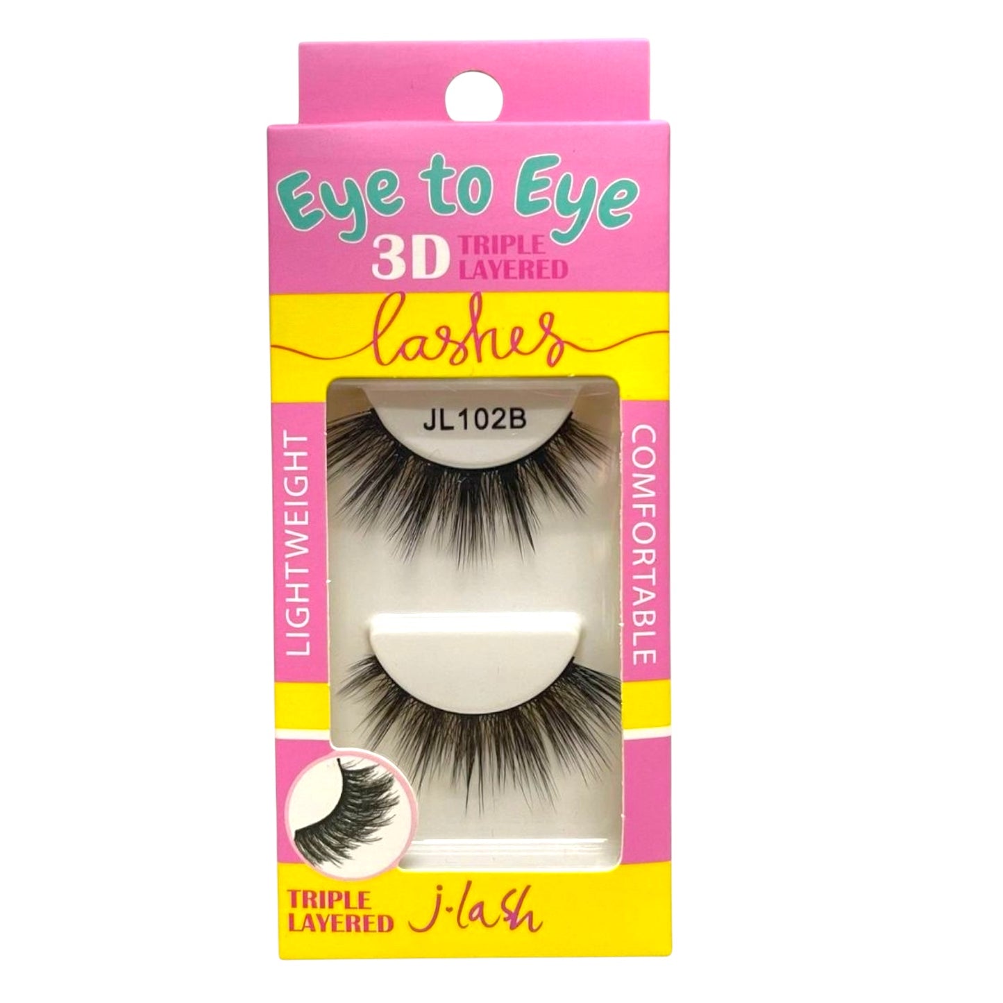 6PCS J LASH EYE TO EYE TRIPLE LAYERED LASHES JL102B