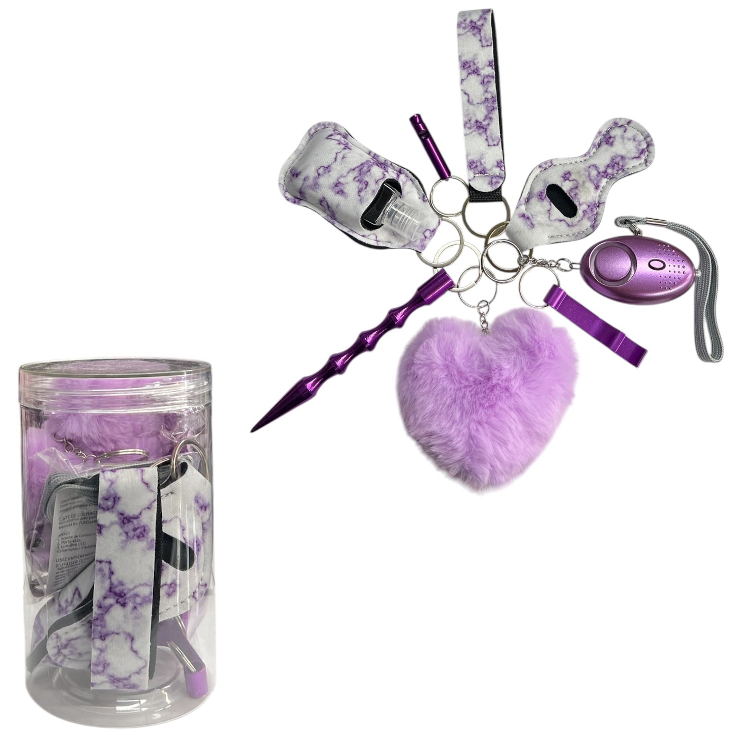 2PCS PURPLE TYE DYE SAFETY KIT 9 PCS # 15