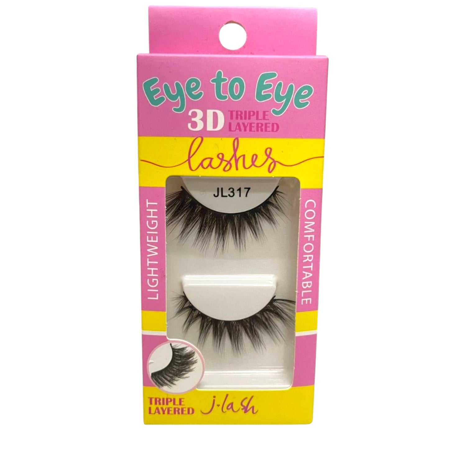 6PCS PACK J LASH EYE TO EYE TRIPLE LAYERED LASHES JL317