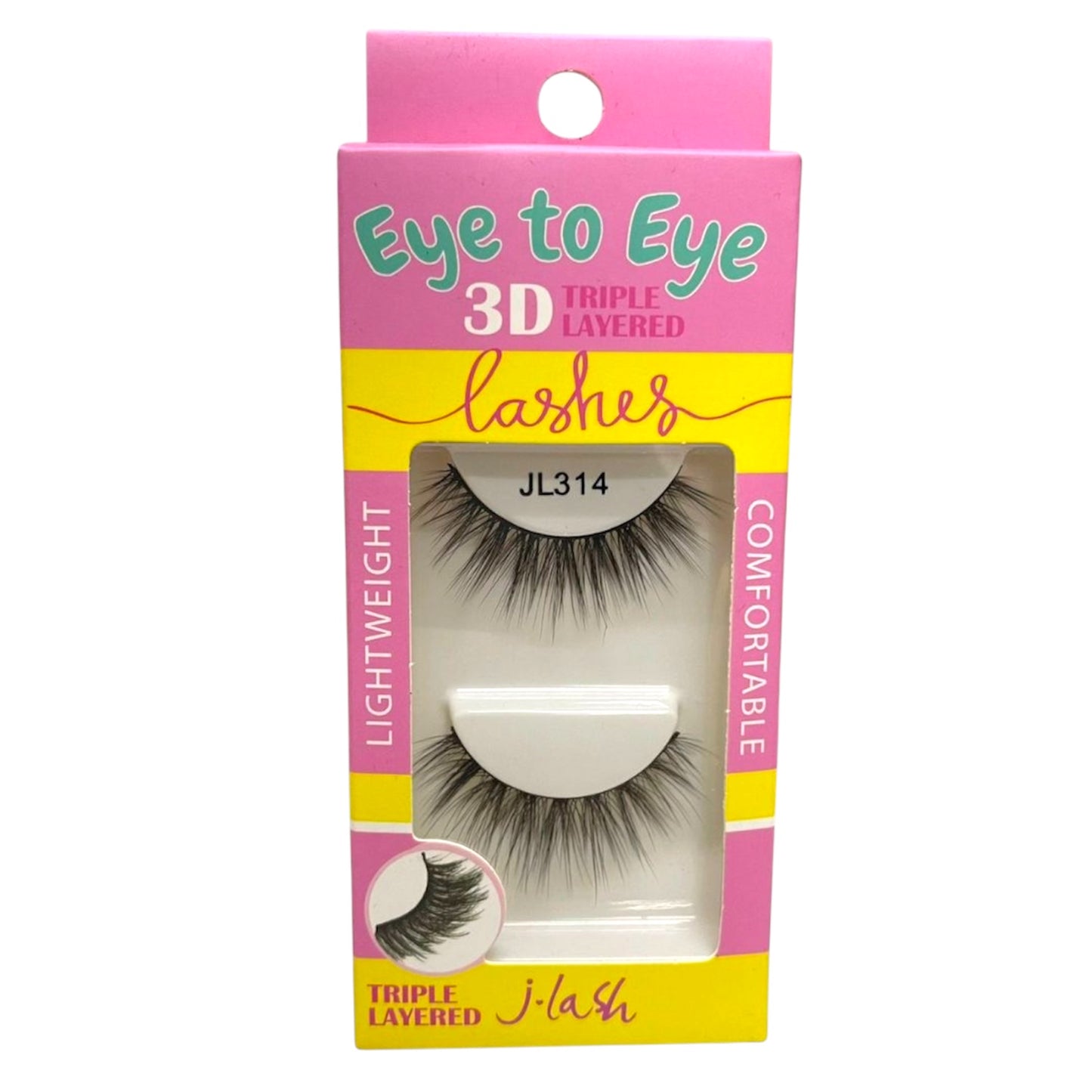 6PCS PACK J LASH EYE TO EYE TRIPLE LAYERED LASHES JL314