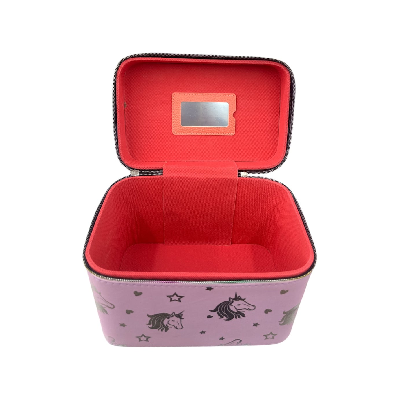 PURPLE IN UNICORN 3PCS CARRY MAKEUP BOX