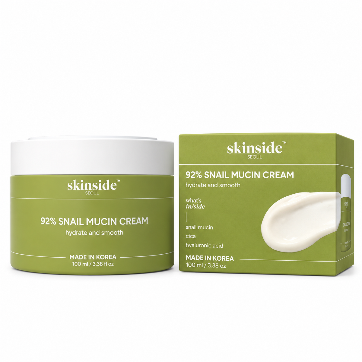 Skinside Seoul Snail Mucin Cream 92%