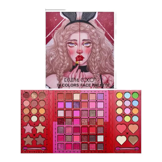 KEVIN AND COCO 74 COLORS FACE PALETTE KC233419 R22