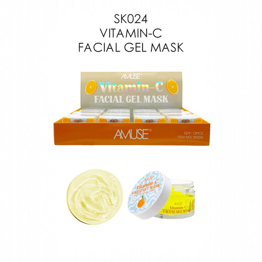 12PCS DISPLAY VITAMIN -C FACIAL GEL MASK SK024