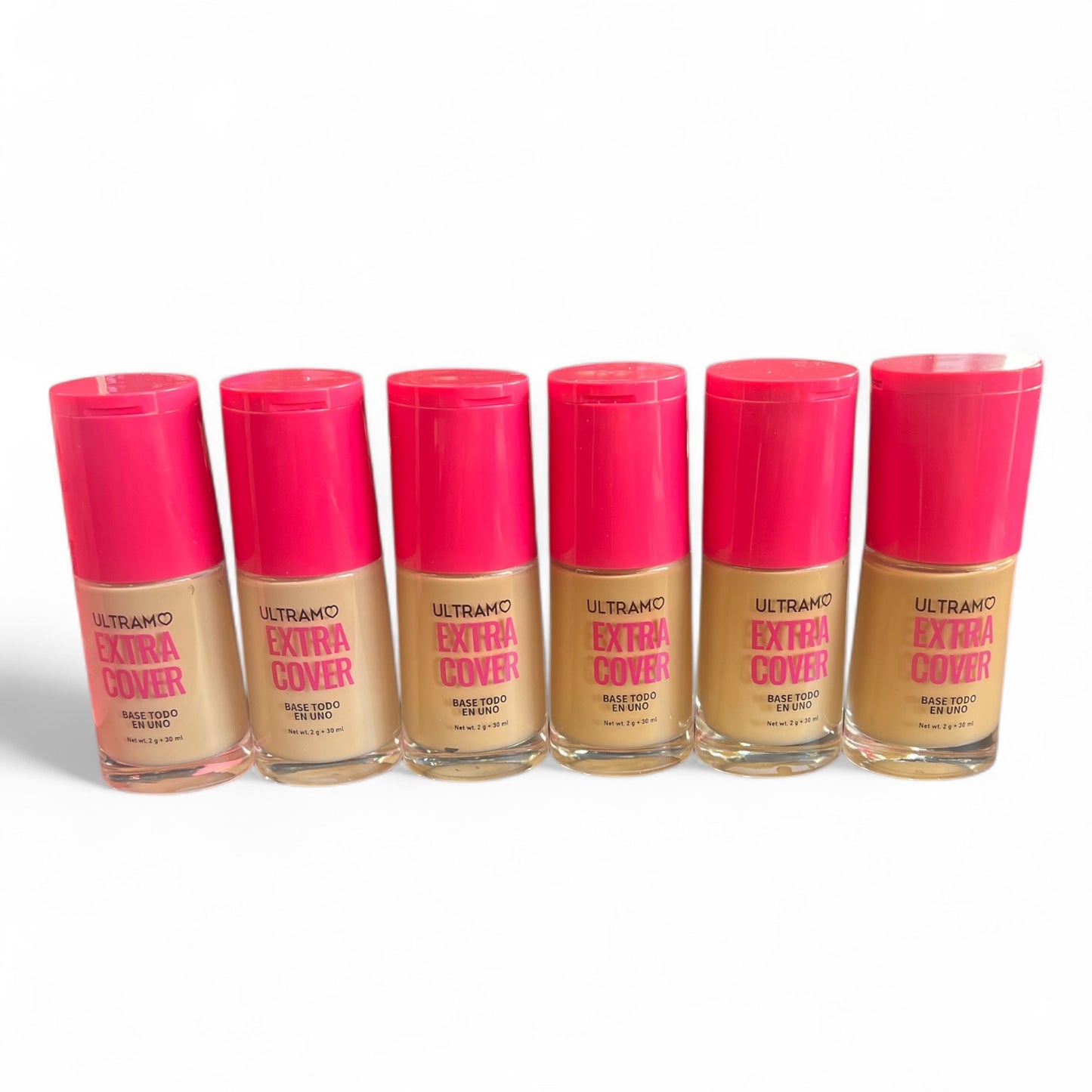 12PCS DISPLAY ULTRAMO ALL IN ONE FOUNDATION EXTRA COVER FE005