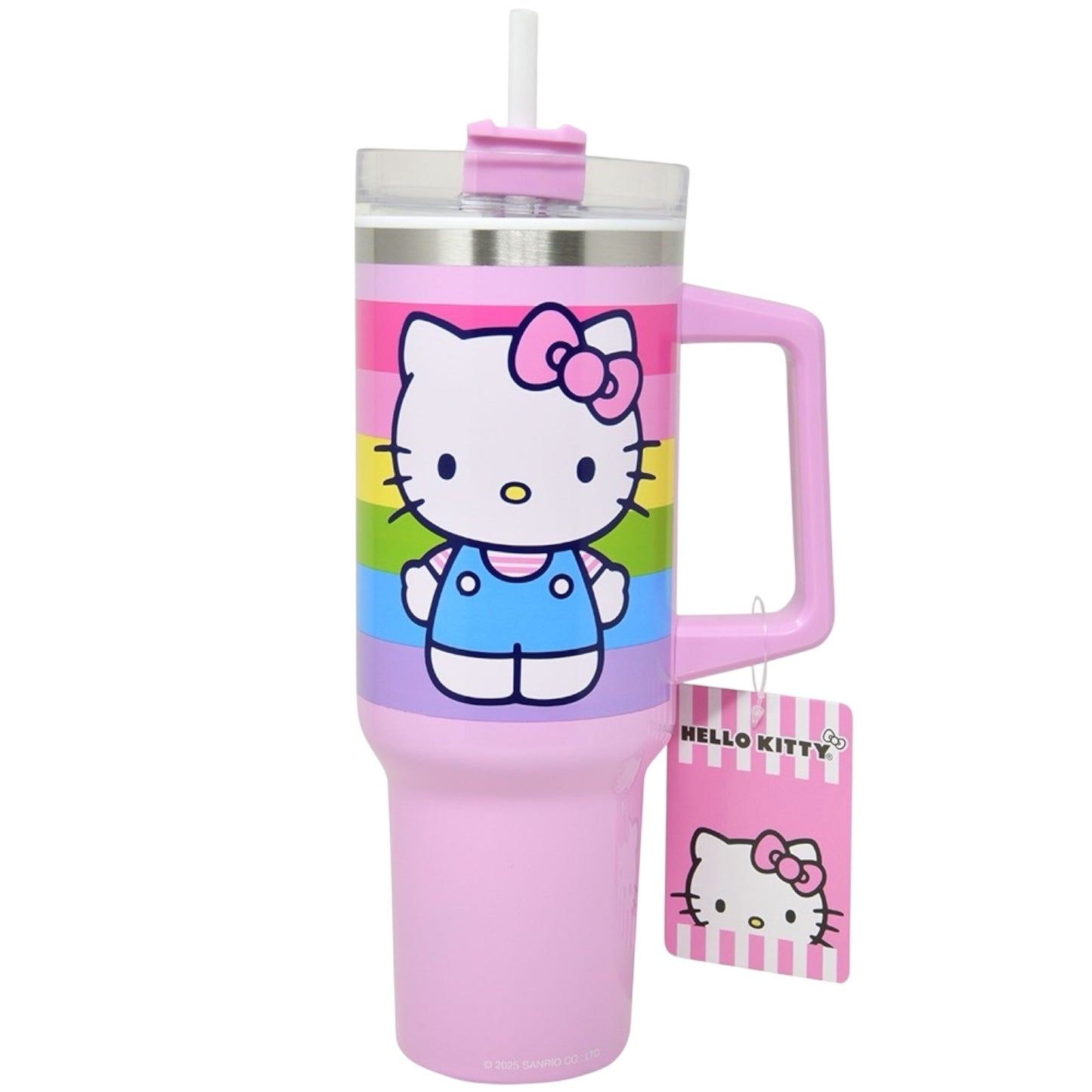 3PCS HELLO KITTY 40OZ PINK TUMBLER #HKSTA