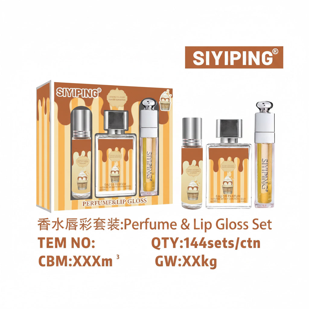 4PCS WHIPPED PLEASURE GLOSS AND PERFUME SET SYP-ST96