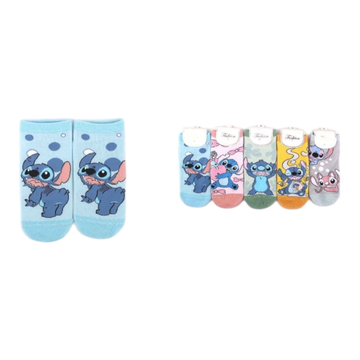 12PCS PACK PINK & BLUE SOCKS ANV-0011