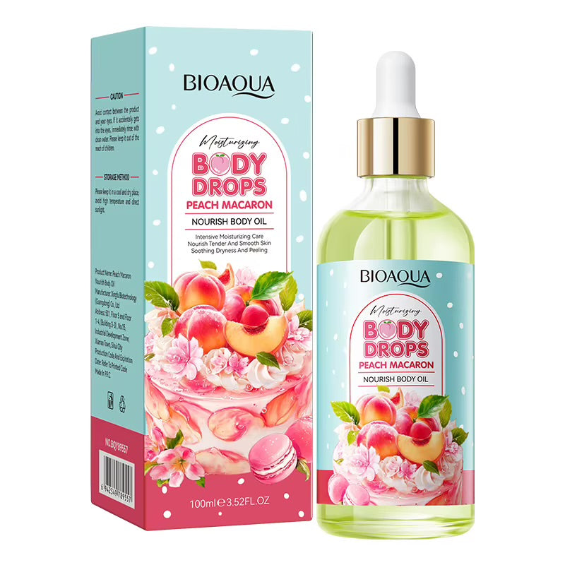 Aceite corporal en gotas Bioaqua Peach Macaron