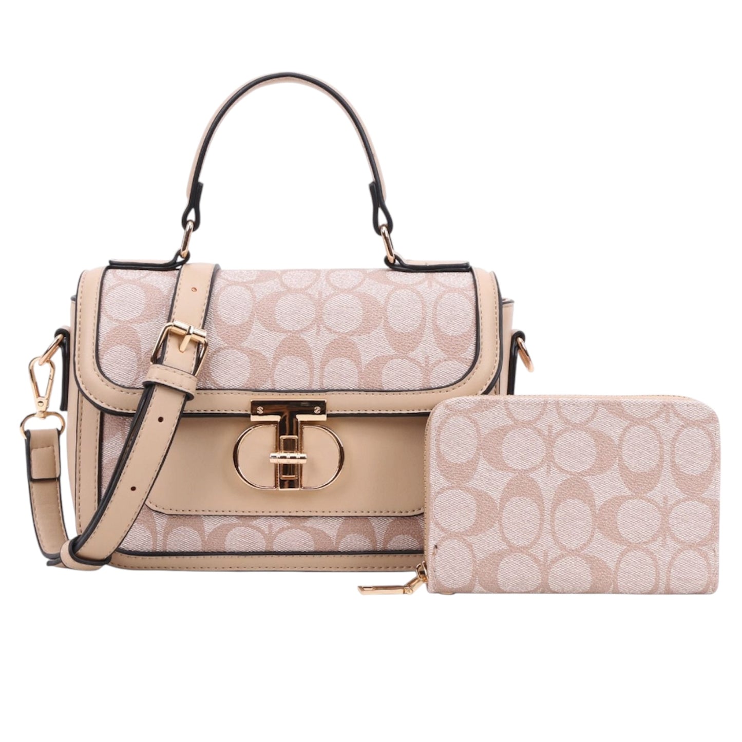 1PCS CREAM C&C PURSE WITH WALLET XFT-9095-ATP