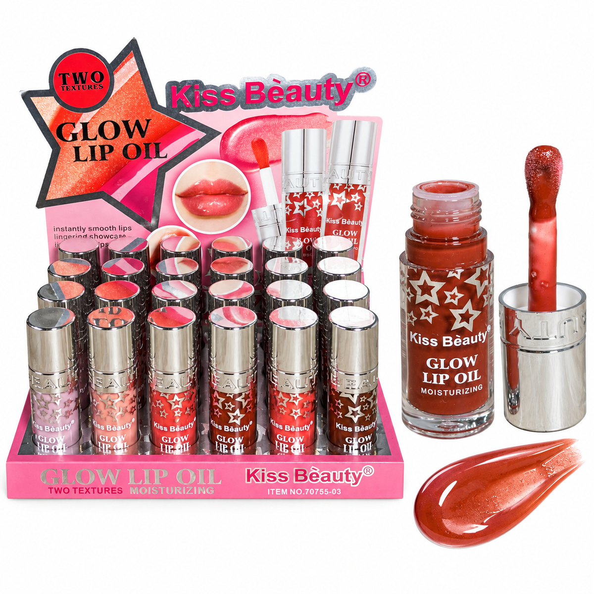 Kiss Beauty Moisturizing Glow Lip Oil