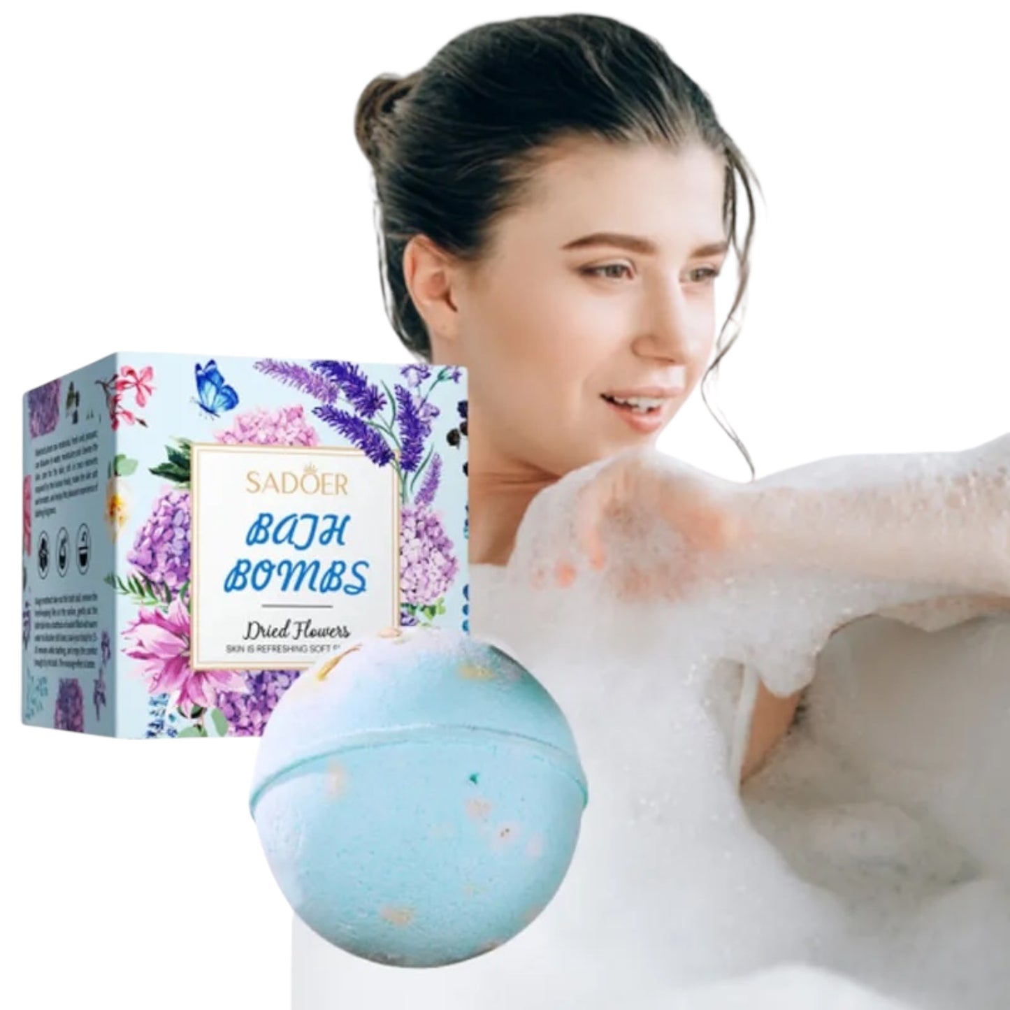 12PCS PACK SADOER ROSEMARY FRAGRANCE BATH BOMBS SD93764