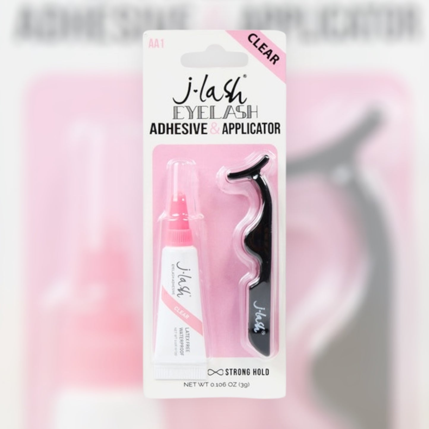 JLASH CLEAR EYELASH ADHESIVE & APPLICATOR 6 PCS