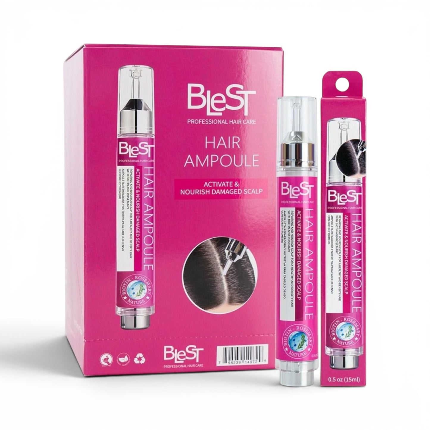 12PCS DISPLAY BLEST HAIR AMPOULE BTA-04
