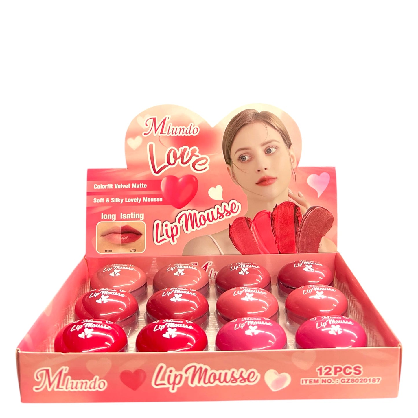 12PCS DISPLAY M’IUNDO LIP MOUSSE GZ6020187