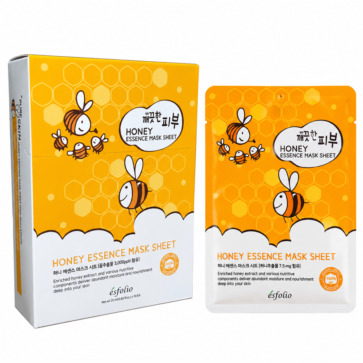 Mascarilla facial de miel Esfolio