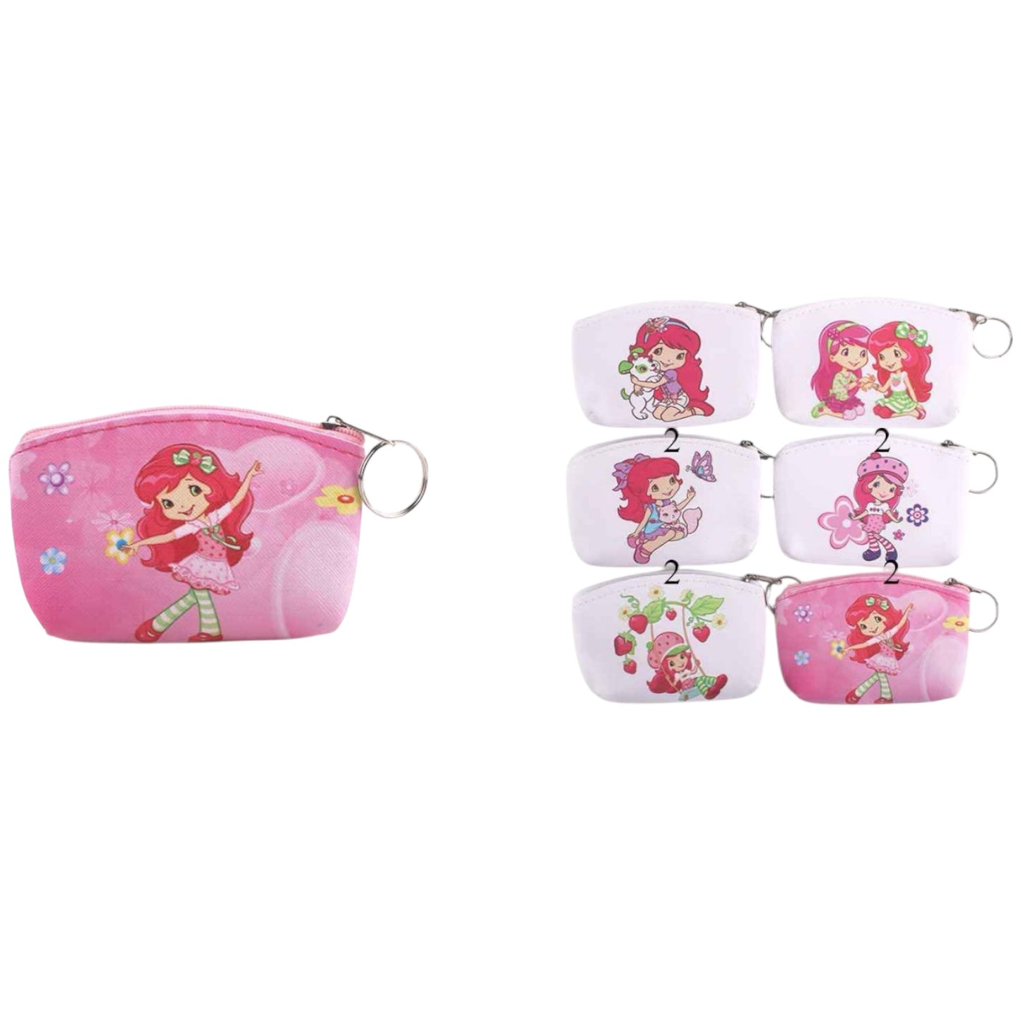 12PCS PACK PRETTY GIRL IN PINK COIN POUCHES MBG-1394