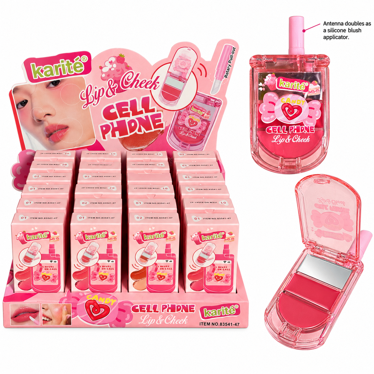 Karite Cel Phone Lip & Cheek Cream Blush