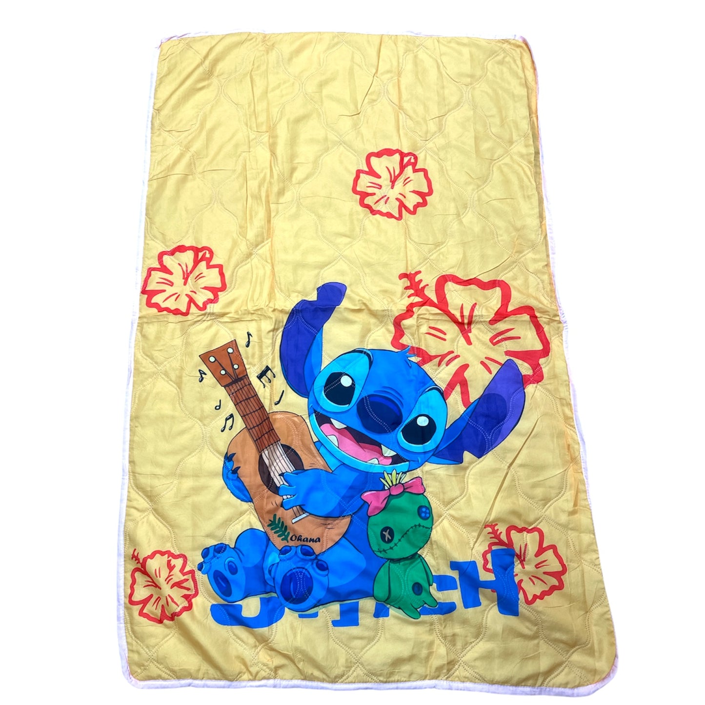 3PCS BLUE GUY YELLOW QUILT BLANKET #8