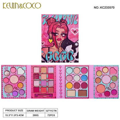 KEVIN AND COCO BRATTY 3 PALETTE KC233570  R25