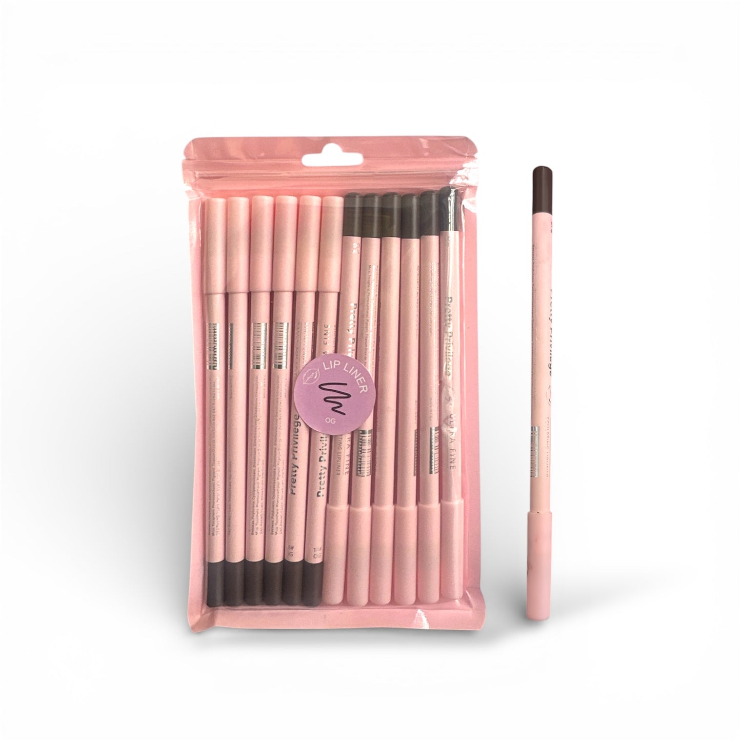 12PCS PACK PRETTY PRIVILEGE LIP LINER #18 OG