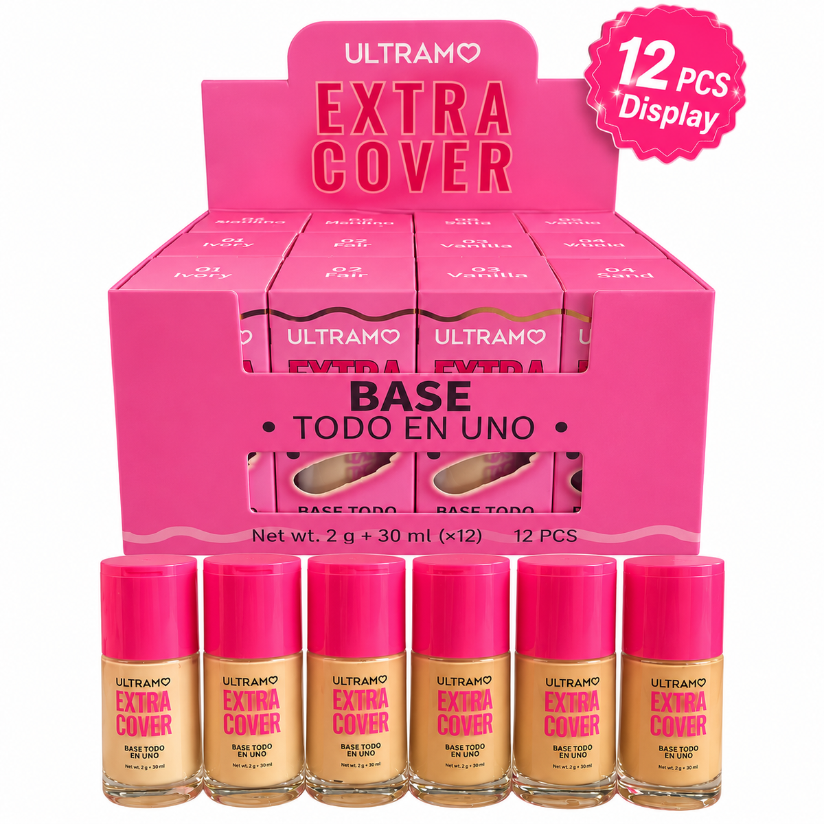 Base de Maquillaje Todo en Uno Ultramo Extra Cover