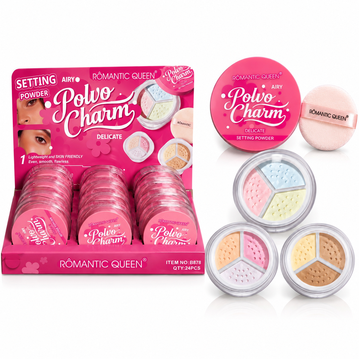 Romantic Queen Setting Powder 3 in 1